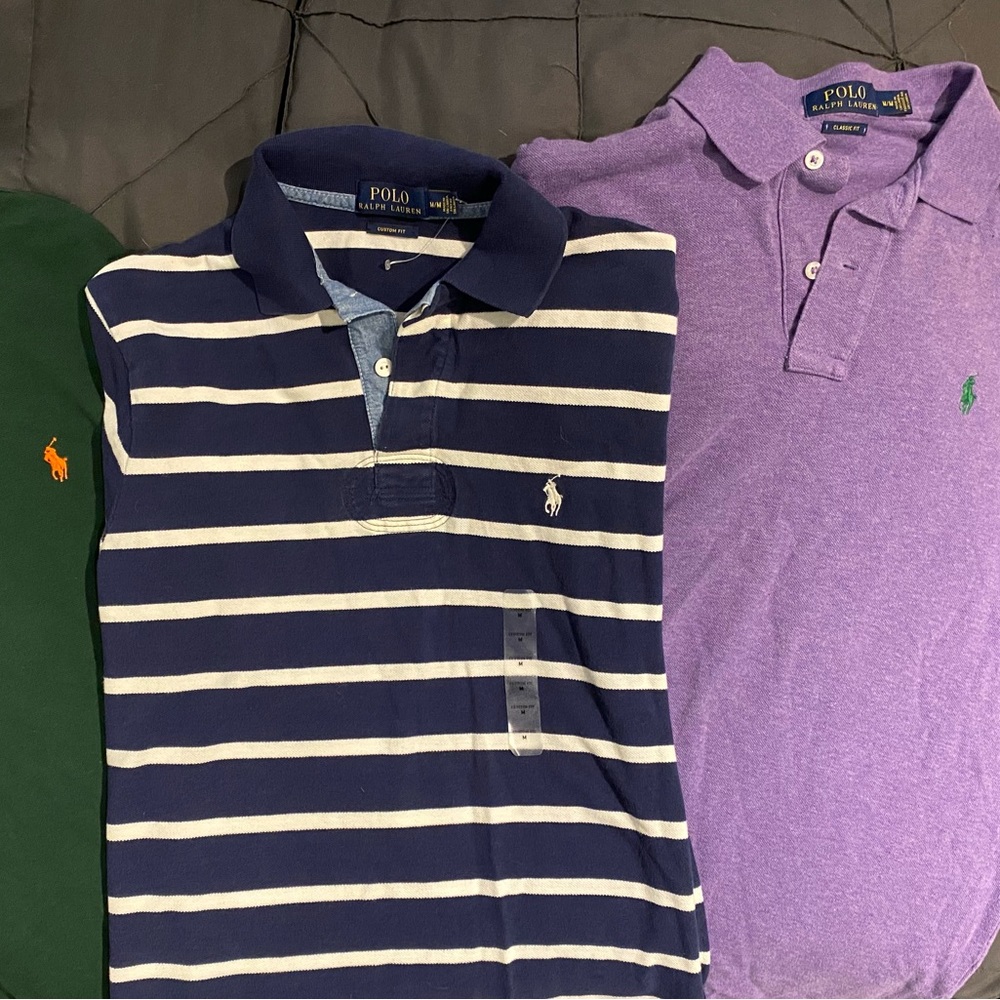 3 Mens Polo Tee Shirts